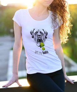 Köpekli özel tasarım sporculara özel beyaz kadın tshirt