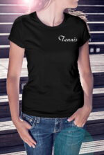 Tennis Istanbul mağaza kadın siyah T-shirt