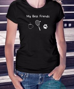 Best Friend, en iyi arkadaş siyah özel tasarım T-shirt Tennis Istanbul mağazamızda