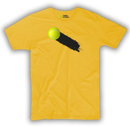 Sarı renk tenis t-shirt, tennis istanbul mağazasında