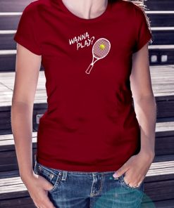 Tennis Istanbul mağazasında tenis t-shirt! Wanna Play some tennis. Tenis Bordo kadın T-shirt
