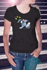 Siyah-Kadın-Tshirt